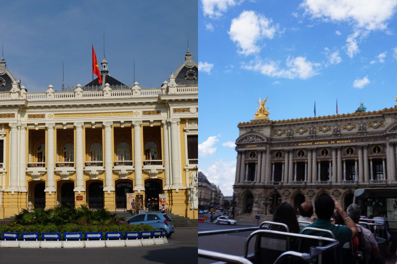 フランス パリとベトナム ハノイのオペラハウスを比べてみました Viethich ベティック